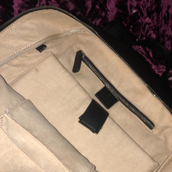 Gucci black leather embossed GG backpack main image 8